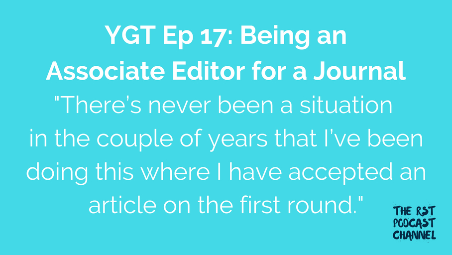 YGT 17: Being an Associate Editor for a Journal