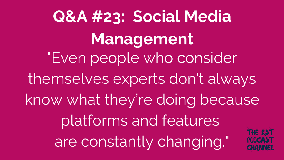 Q&A #23: Social Media Management