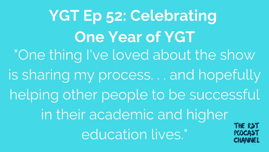 YGT 52: Celebrating One Year of YGT