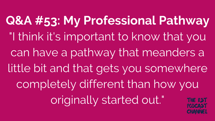 Q&A #53: My Professional Pathway