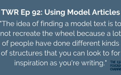 TWR 92: Using Model Articles