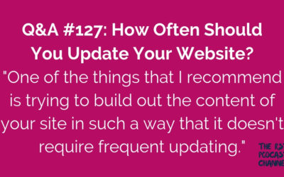 Q&A #127: How Often Should You Update Your Website?